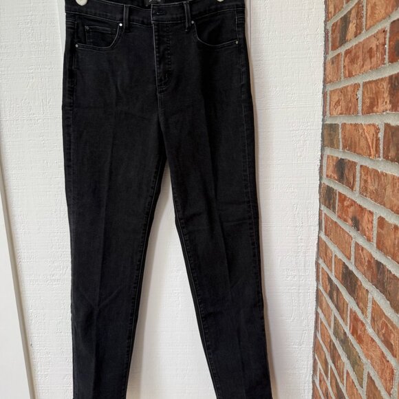 Ann Taylor High Rise Straight Black Jeans 10T - Picture 1 of 6
